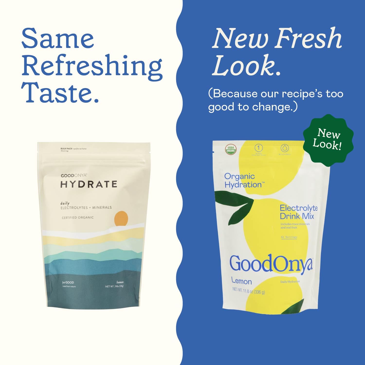 GOODONYA Organic Hydration Electrolyte Drink Mix, Certified Organic Hydration Powder, Non-GMO, Biochecked Glyphosate Free, Low Sugar, Lemonade Flavor, GOODONYA buy australia supplements