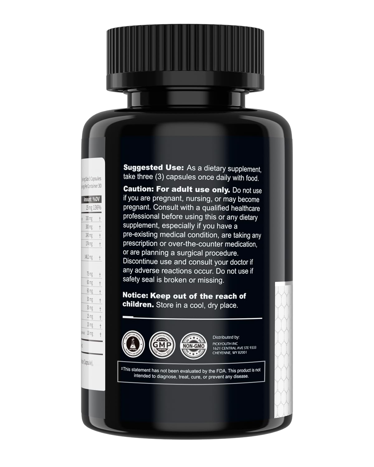 PickYouth Synergy-T Booster Supplement for Men, Total Male Performance, Liposomal Absorption System, 100% Transparency with Ashwagandha, DIM PickYouth buy australia supplements