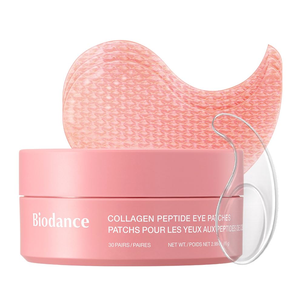 BIODANCE Hydrogel Eye Patches for Under Eye - Collagen Peptide, Anti Wrinkle & Fine Lines (60 Count) BIODANCE