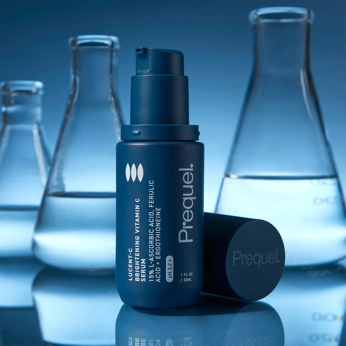 Prequel Skin Vitamin C Serum, L Ascorbic Acid Ferulic Acid Niacinamide Face Prequel