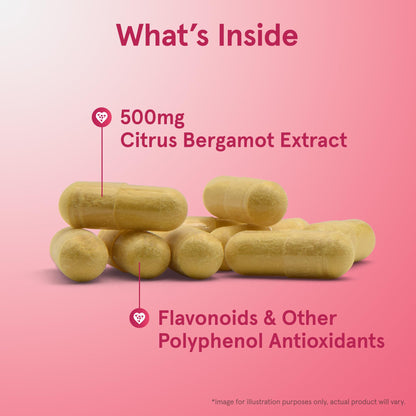 Jarrow Formulas Citrus Bergamot Supplement 500 mg - 120 Servings (Veggie Caps) - Antioxidant Support for Cardiovascular & Metabolic Health - Dietary Supplement Jarrow Formulas