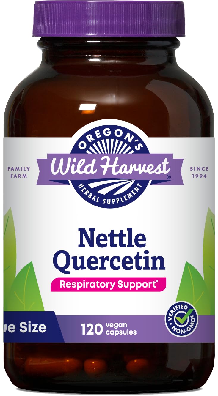 Oregon's Wild Harvest Nettle Quercetin Capsules, Non-GMO Organic Herbal Supplements, 60 Count Gsupps Australia