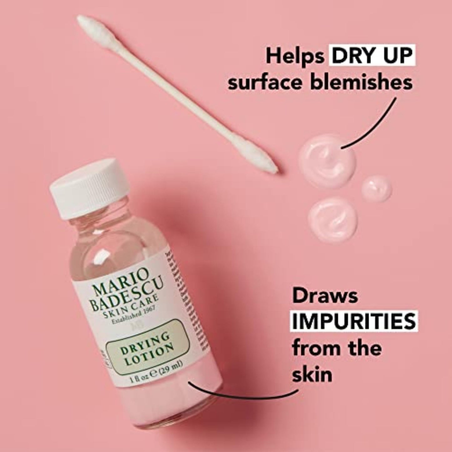 Mario Badescu Drying Lotion for All Skin Types| Blemish Spot Treatment with Salicylic Acid and Sulfur Mario Badescu