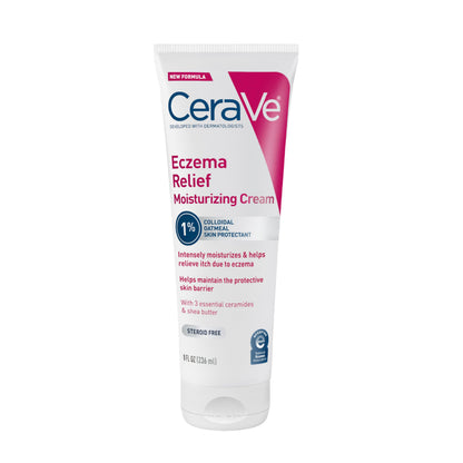CeraVe Eczema Relief Moisturizing Cream, Shea Butter Dry Skin Lotion, 8oz CeraVe