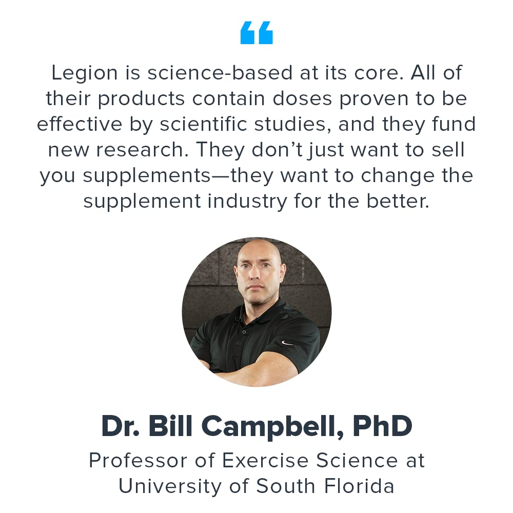 Legion Sucrosomial Magnesium Supplements - High Absorption Magnesium Supplement for Women & Men - Magnesium Mineral Supplements to Help Boost Athletic Performance & Overall Health - 120 Servings