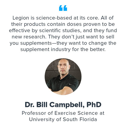 Legion Sucrosomial Magnesium Supplements - High Absorption Magnesium Supplement for Women & Men - Magnesium Mineral Supplements to Help Boost Athletic Performance & Overall Health - 120 Servings