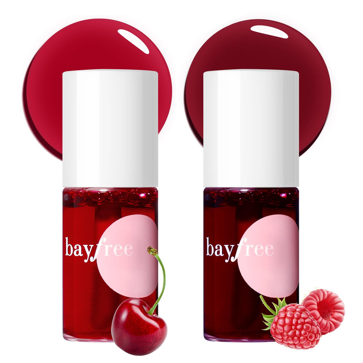 bayfree Lip Tint Stain Set, 2 PCS Lip & Cheek Tint Lightweight Non-sticky bayfree