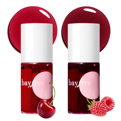 bayfree Lip Tint Stain Set, 2 PCS Lip & Cheek Tint Lightweight Non-sticky bayfree