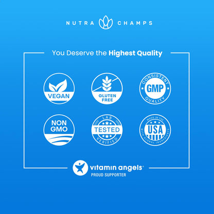 NutraChamps Magnesium Zinc & Vitamin D3 Supplement - Most Bioavailable Forms; Magnesium Glycinate, Malate, Citrate - Bone, Muscle & Heart Health, NutraChamps