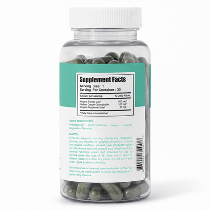 Her Fantasy Box | Body Magic | Chlorophyll Capsules - 30 Vegan Capsules for Detox, Digestion, Gut Health, Skin Support Her Fantasy Box