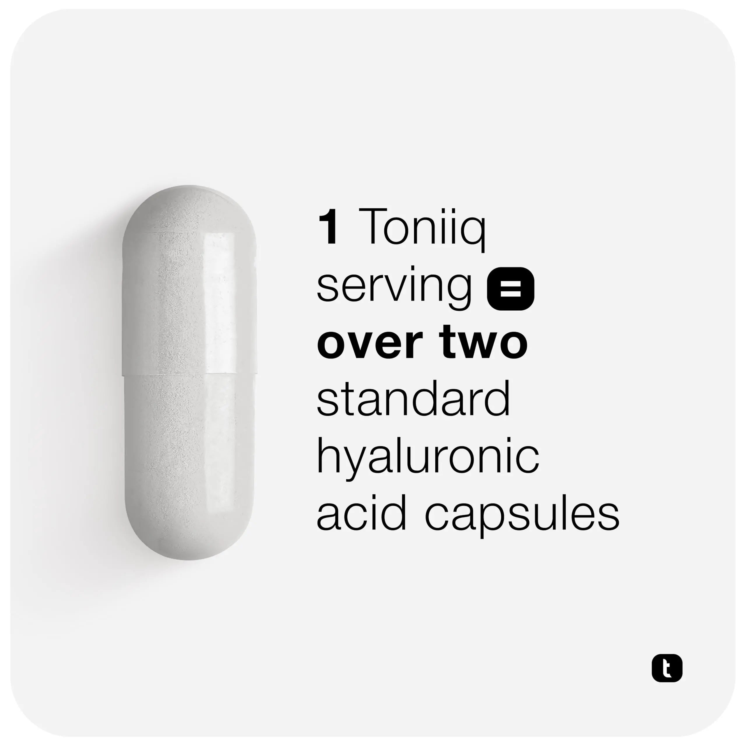 Toniiq Hyaluronic Acid Supplements – Lab Tested 95% Ultra High Purity – Fermented and Bioavailable with Vitamin C – Third Party Lab Tested – 180 Capsules Toniiq buy australia supplements