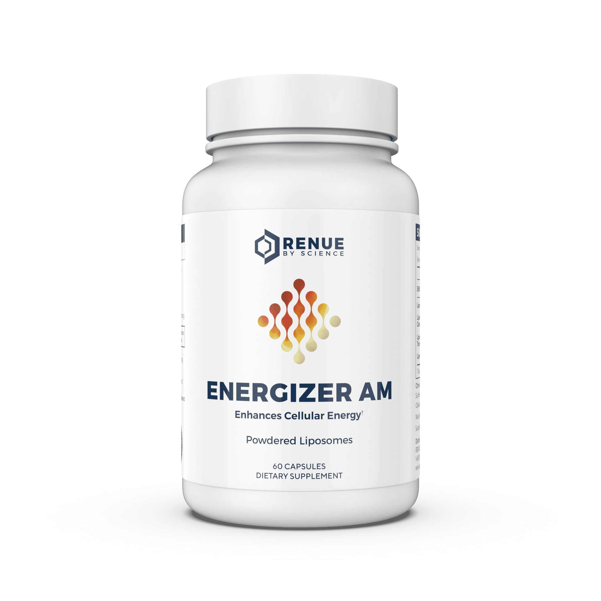 Renue By Science Energizer AM | Liposomal Resveratrol Hesperidin & Green Tea Supplement | 60 Capsules with Trans Resveratrol (65mg) Hesperidin (150mg) Green Tea Extract (35mg) - Non-GMO | Made in USA Renue By Science buy australia supplements