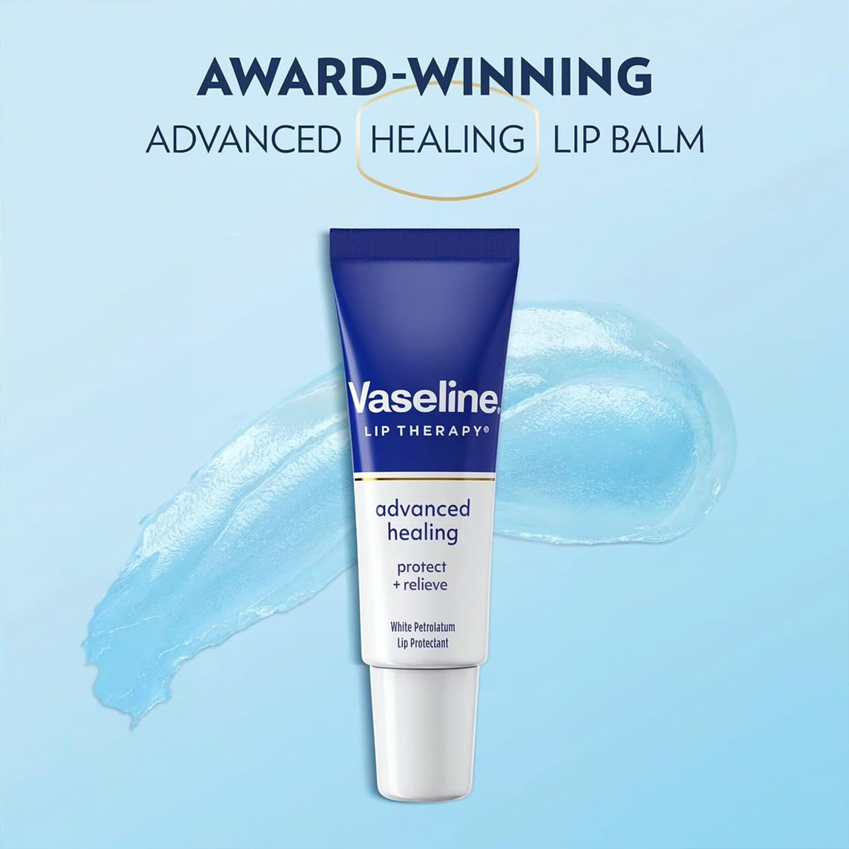 Vaseline Lip Therapy Advanced Healing Lip Moisturizer 3-Pack, 0.35 Oz Ea Vaseline