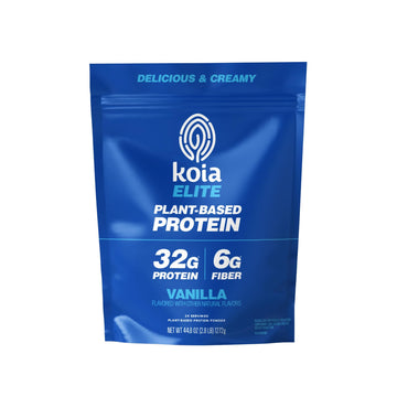 Koia Plant Based Protein Elite Powder, Vanilla, 32g Protein, 4g Sugar, 6g Prebiotic Fiber, Pre & Post Workout, 21 Vitamins & Minerals, Dairy-Free, Gluten-Free, Non-GMO, 24 Servings, 44.8 Oz Koia buy australia supplements