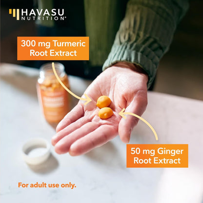 Turmeric Gummies, Peach, 60ct, Digestive & Immune Support for Wellness | Turmeric Gummies with Ginger Root Extract, Digestive Health & Immune Support for Overall Wellness, 1 Month Supply Gsupps Australia