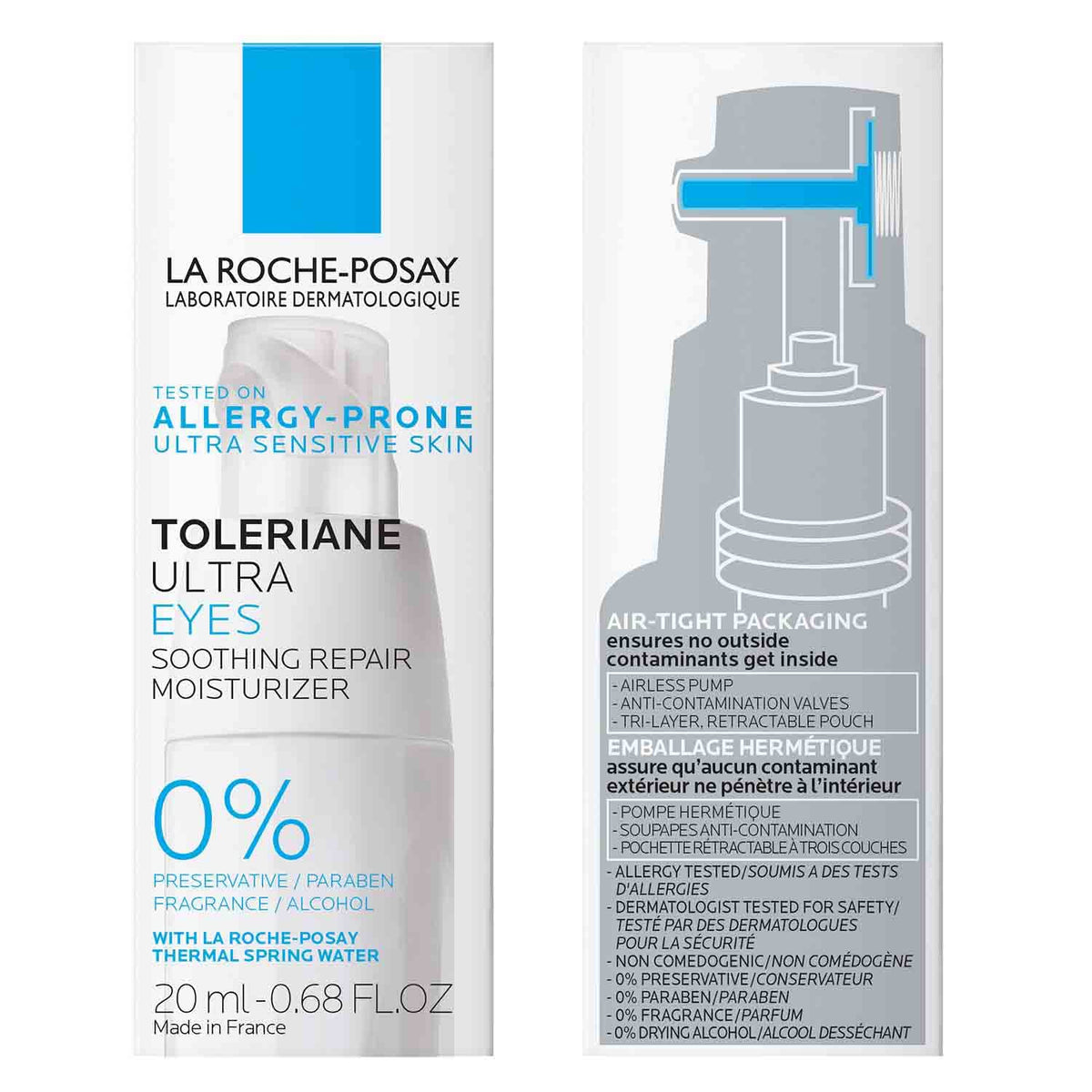 La Roche-Posay Toleriane Dermallergo Eye Cream for Sensitive Skin 0.68oz La Roche-Posay