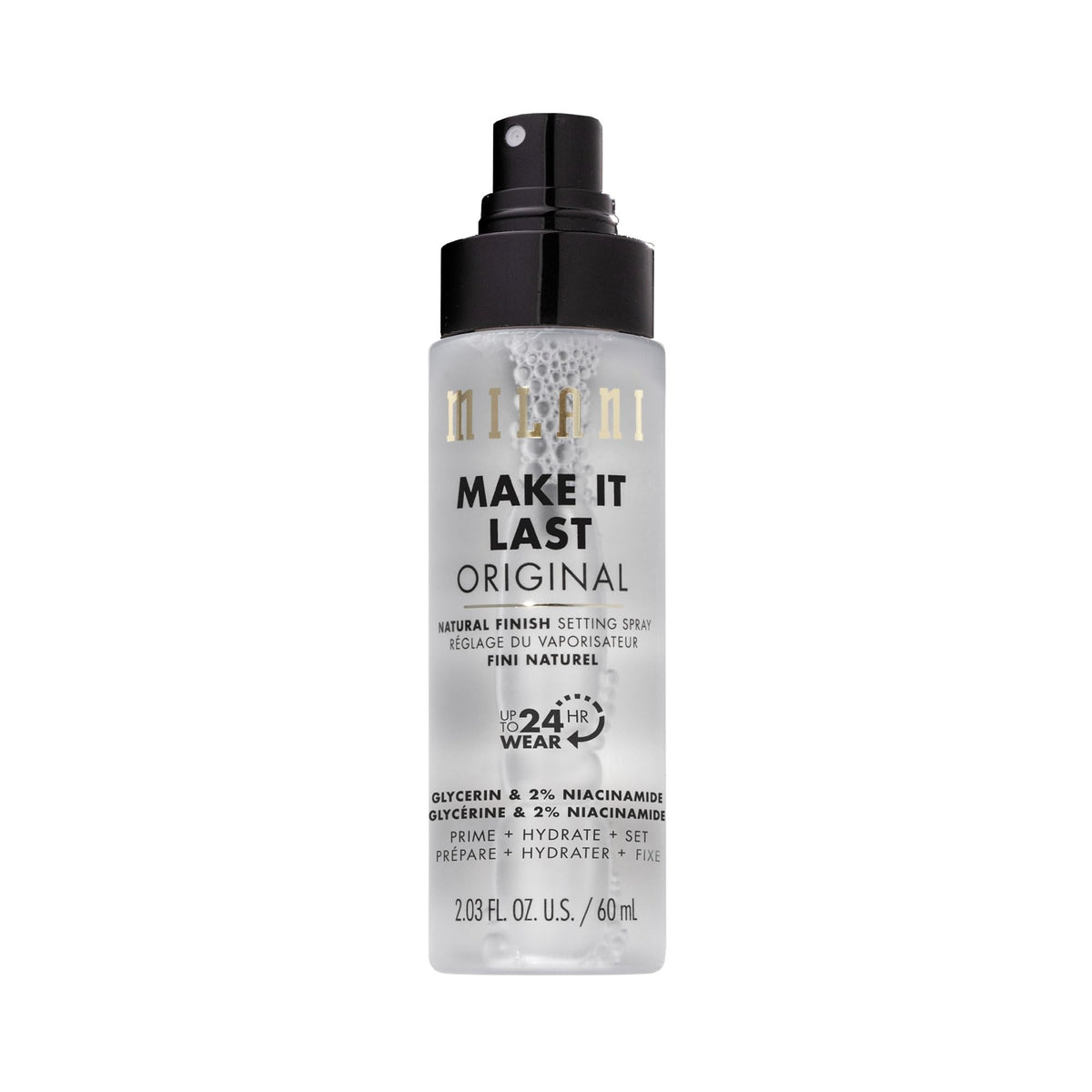 Milani Setting Spray + Primer, Make It Last Original Natural Finish Milani