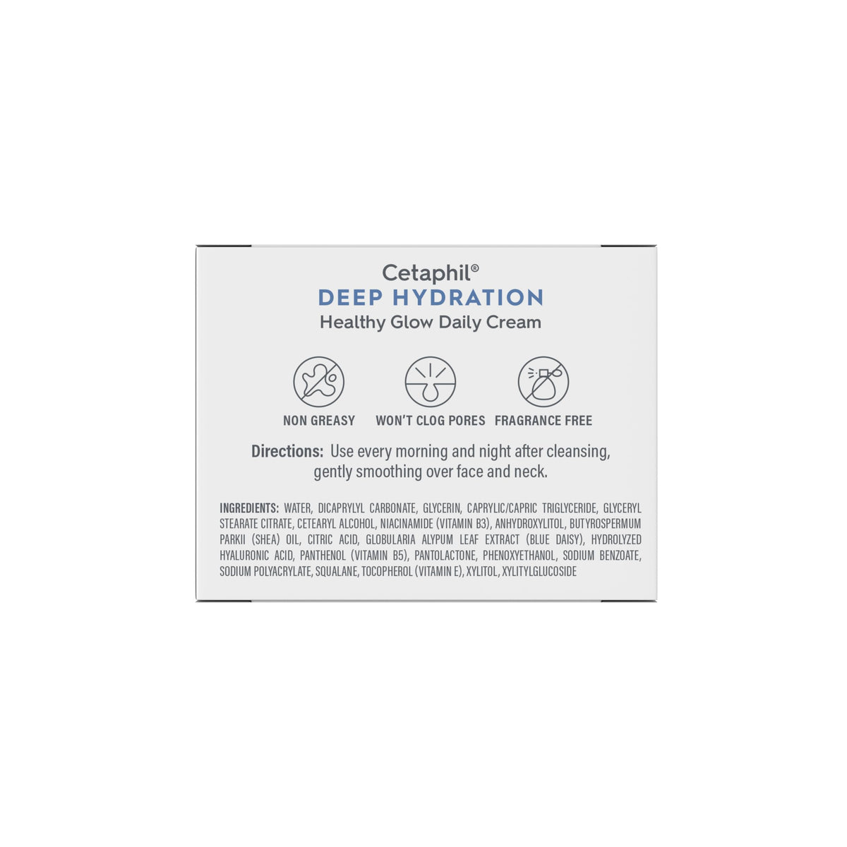 Cetaphil Deep Hydration Face Cream, Dry, Sensitive Skin Care, 1.7oz Cetaphil