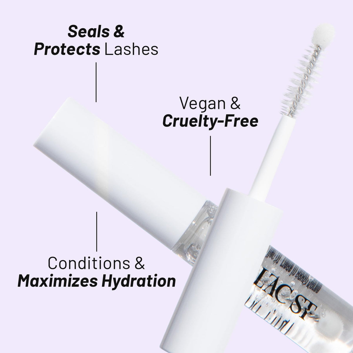 Lilac St Clear Lash Sealant for DIY Lash Extensions, Crystal Coat, 0.16floz Lilac St.