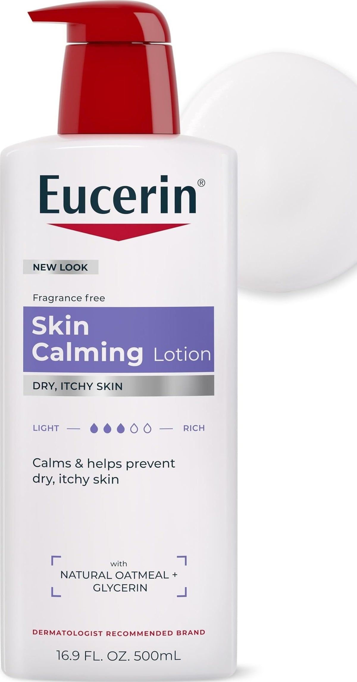 Eucerin Skin Calming Body Lotion with Natural Oatmeal, 16.9 FL OZ Eucerin