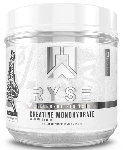 RYSE Creatine Monohydrate Powder - Unflavored - Supports Men & Women Lean Muscle Growth, Strength, Power, and Endurance - Helps Reduce Fatigue and Improve Workout Recovery - 60 Servings