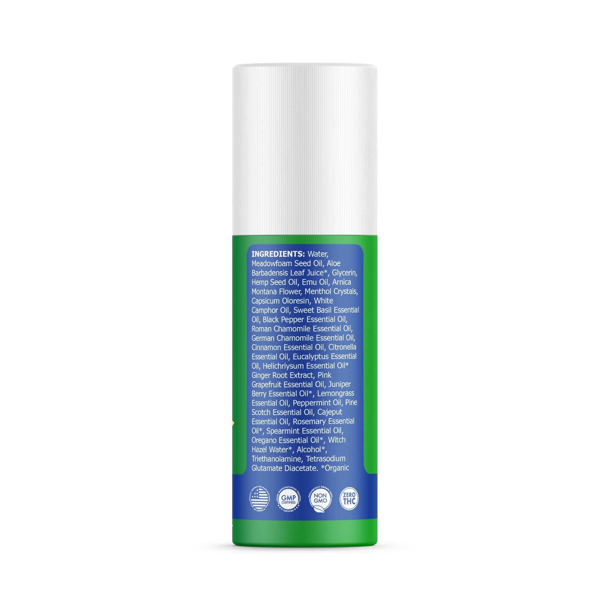 Hemp Emu - Hemp Roll On Gel - Muscle Rub for Back & Joint Discomfort - Soothing Gel with Organic Hemp Oil, Emu Oil, Menthol, Eucalyptus, Aloe Vera Hemp Emu buy australia supplements