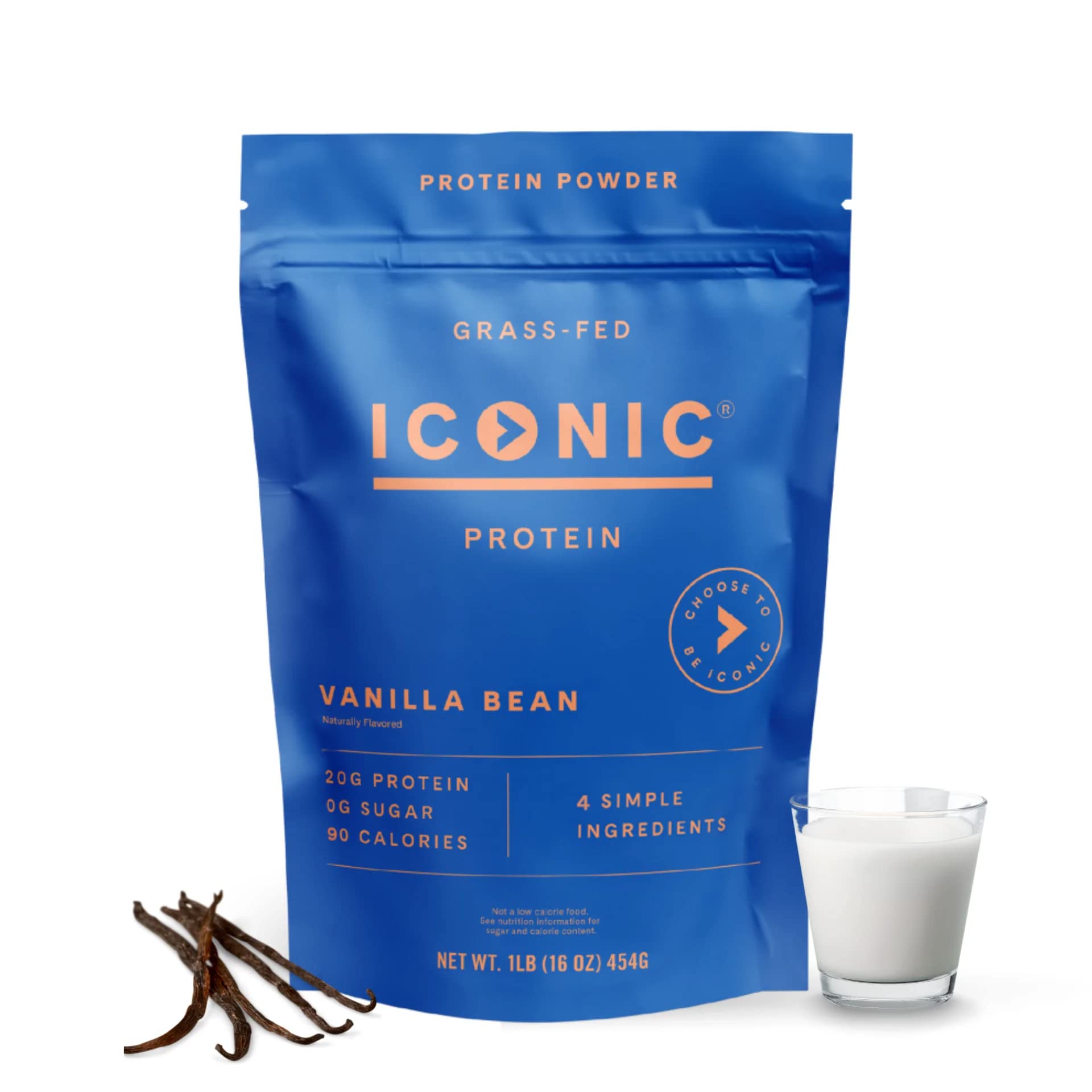 ICONIC Protein Powder, Vanilla Bean - Sugar Free, Low Carb Protein Powder - Lactose Free ICONIC buy australia supplements