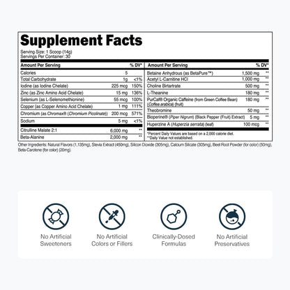 Transparent Labs Lean Pre-Workout - Body Recomposition Pre Workout for Men and Women with Acetyl L-Carnitine, Beta Alanine Powder, & PurCaf Organic Caffeine Powder - 30 Servings, Strawberry Lemonade