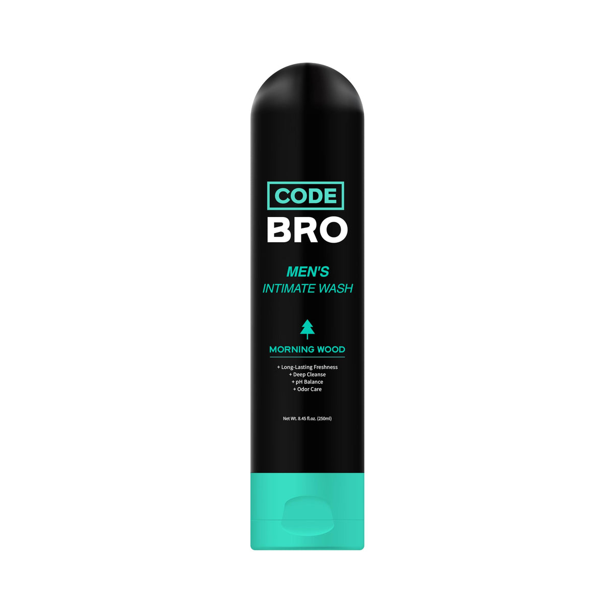 Code Bro Men's Intimate Wash Morning Wood - Shower Stuff for Men (250ml, 8.45 fl oz) Code Bro