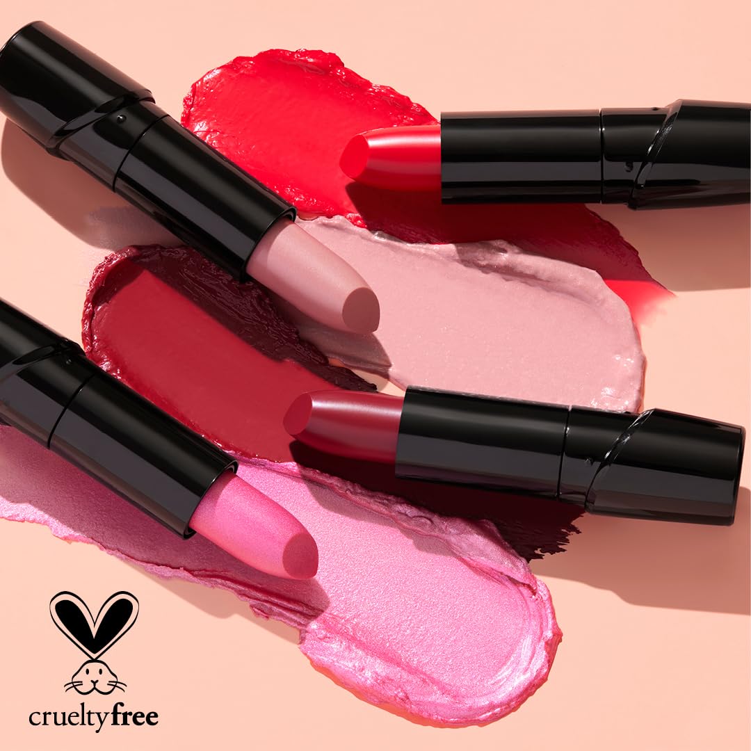 wet n wild Silk Finish Lipstick, Hydrating Rich Buildable Lip Color, Formulated with Vitamins A,E, & Macadamia for Ultimate Hydration, Cruelty-Free & Vegan - Dark Pink Frost wet n wild