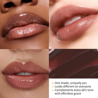 Honey Lipstick Tinted Lip Balm - Sheer Hydrating Lipstick for All Skin Tones - Moisturizing Lip Color, Nourishing Lip Balm with a Hint of Natural Black Cherry Tint BAISEN DIARY