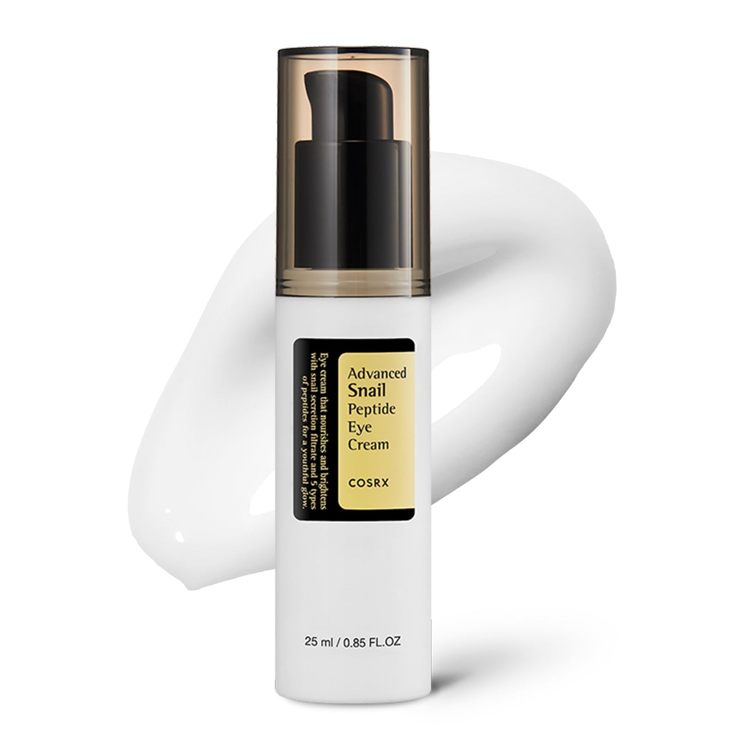 COSRX Snail Mucin Peptide Under Eye Cream, 0.84 fl oz, 73.7% Snail Mucin and Niacinamide, Eye Care COSRX