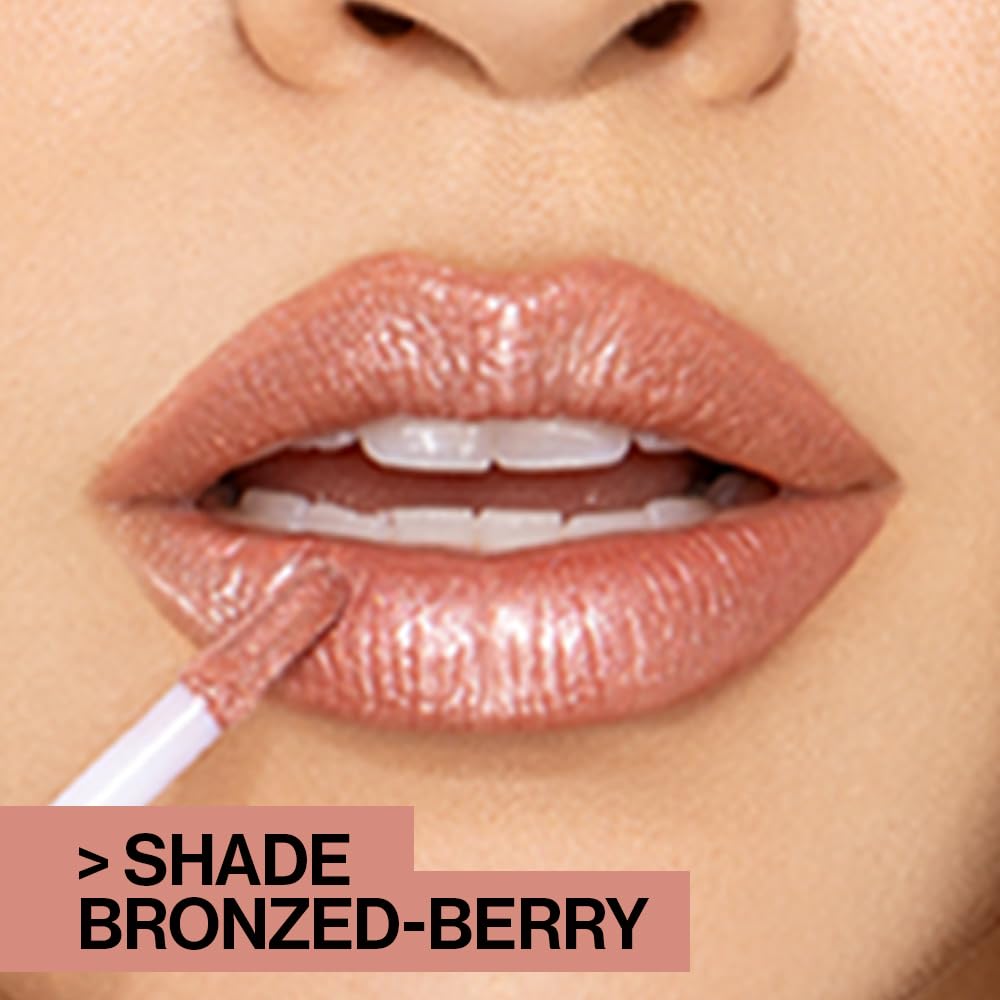wet n wild MegaSlicks Lip Gloss, Ultra-Glossy, Vitamin-E Enriched, Ultra-Gloss High Shine Moisturizing, Cruelty-Free & Vegan - Crystal Clear wet n wild