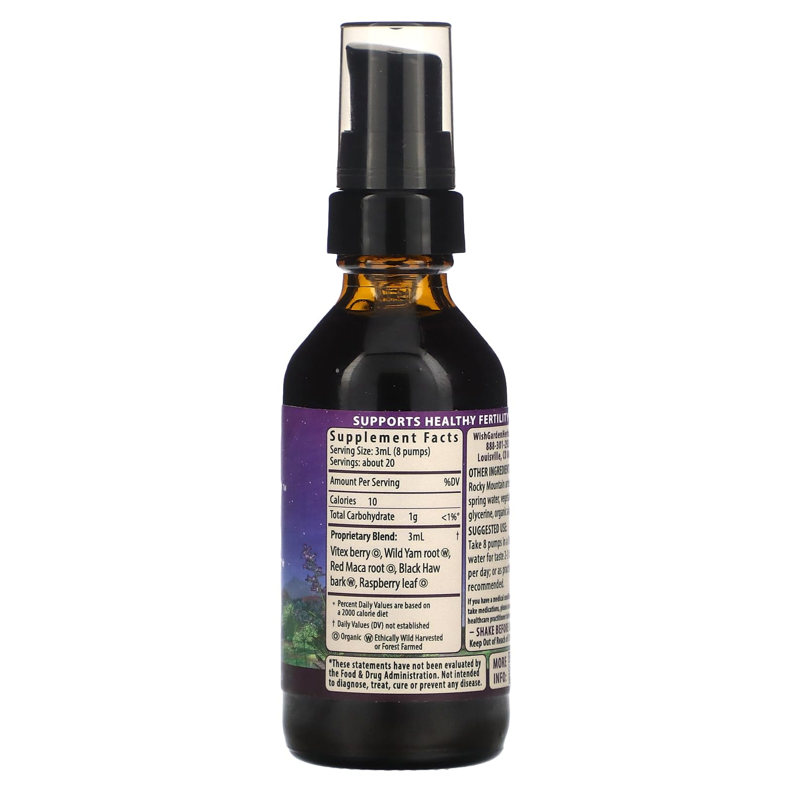WishGarden Herbs Fertility Prep - All-Natural Fertility Herbal Supplement with Vitex, Red Maca & Raspberry Leaf, Supports Healthy Hormone Balance for Women, Optimal Uterine Health & Conception, 2oz WishGarden buy australia supplements