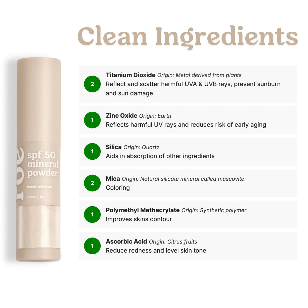 Roe Wellness- SPF 50 Powder Sunscreen Mineral-Based, Non-Toxic Brush-on For Kids, Adults & Babies | For Scalp, Face & Body (Reef Safe) Roe Wellness
