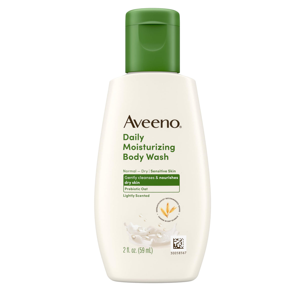 Aveeno Daily Moisturizing Body Wash, Lightly Scented, 2 fl. oz Aveeno