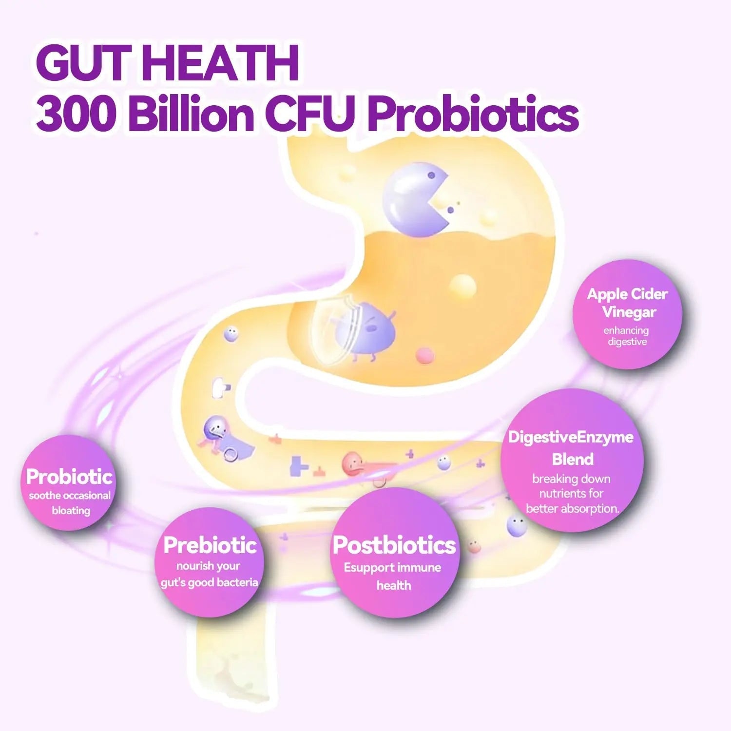 exdoo 3-in-1 Probiotic Gummies Prebiotic+Probiotic+Postbiotic with Organic Spirulina Chlorella Immune Gut & Digestive Support 90 Count exdoo buy australia supplements