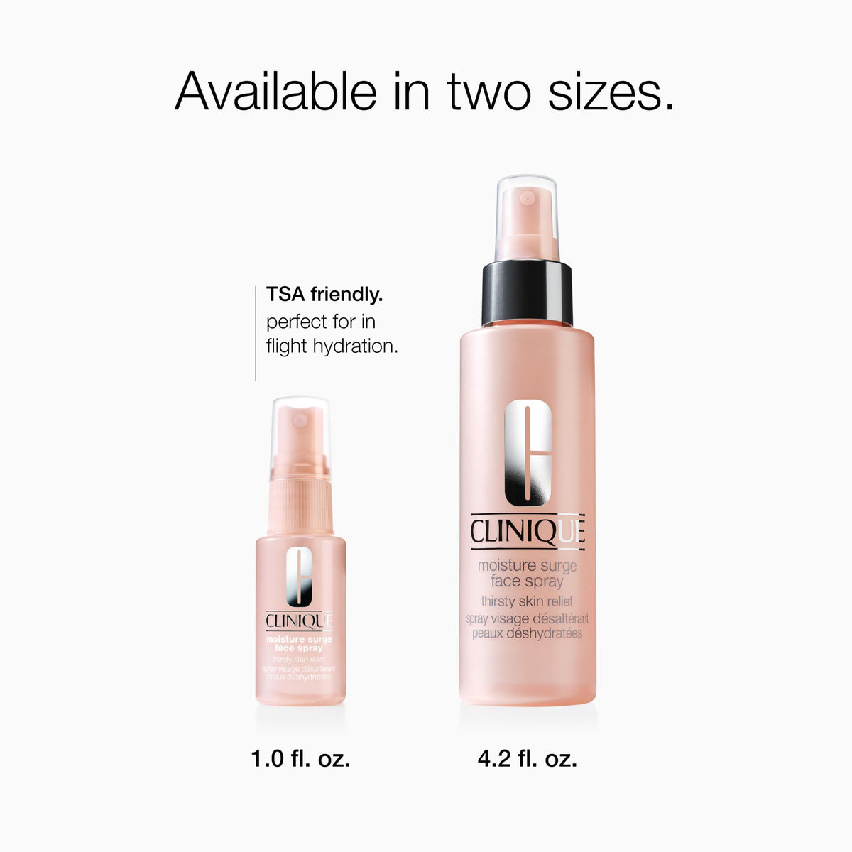 Clinique Moisture Surge Face Spray Thirsty Skin Relief | Hydrating Face Mist for Glowing + Soothed Skin | Preps + Refreshes, 1 Fl Oz Clinique