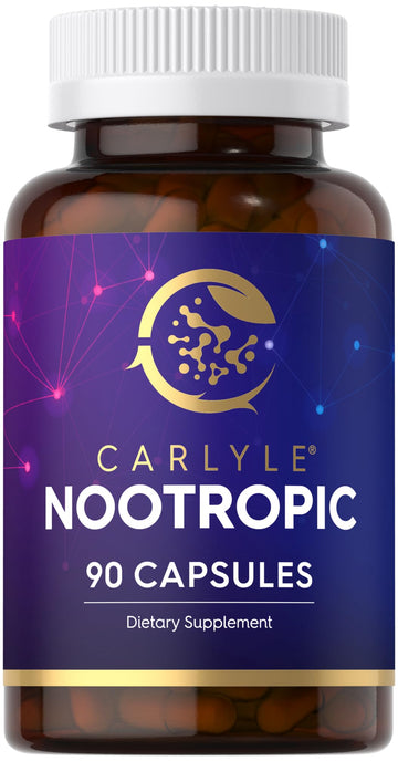 Carlyle Brain Nootropic Supplement | 90 Capsules | with Caffeine, B12, and Guarana Extract | Non-GMO & Gluten Free Carlyle buy australia supplements