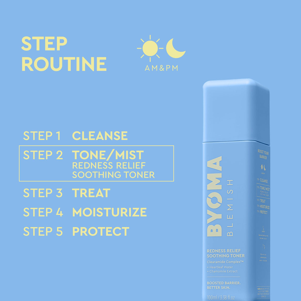 BYOMA Blemish Redness Relief Soothing Toner for Acne-Prone Skin (100ml) BYOMA