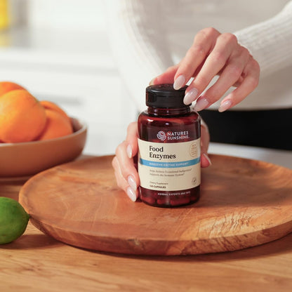 Nature's Sunshine Food Enzymes - Digestive Support with Prebiotics and Probiotics for Gut Health - Digestive Enzyme Supplement for Digestive Health Nature's Sunshine