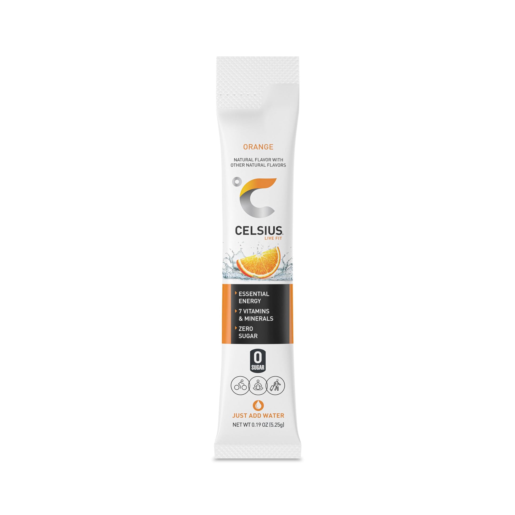 CELSIUS On-the-Go Powder Stick Zero Sugar, Orange, 2.6 Oz (14 Sticks per Pack) CELSIUS buy australia supplements