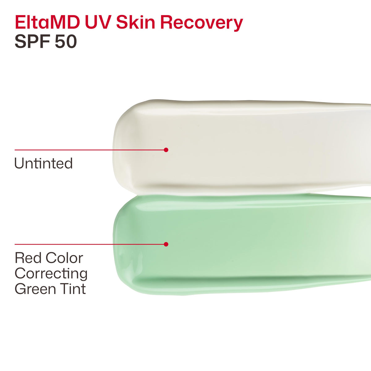 EltaMD UV Skin Recovery Green Tinted 100% Mineral Sunscreen, SPF 50, 1.7 oz EltaMD