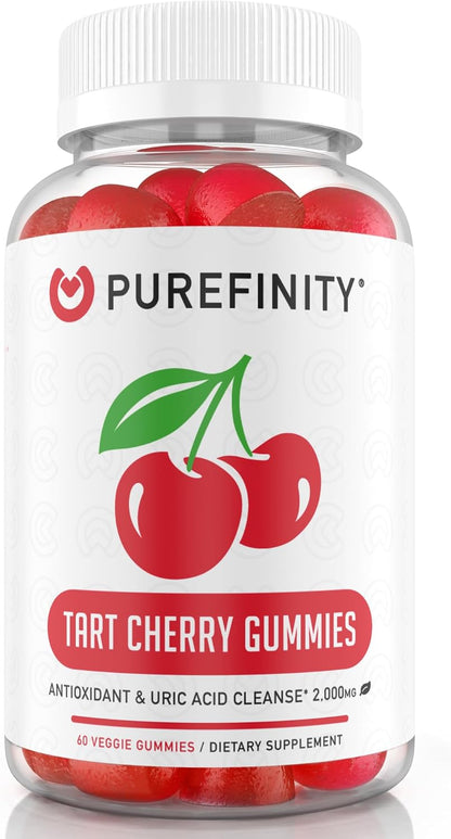 PUREFINITY Uric Acid Flush & Cleanse Capsules + Tart Cherry Gummies