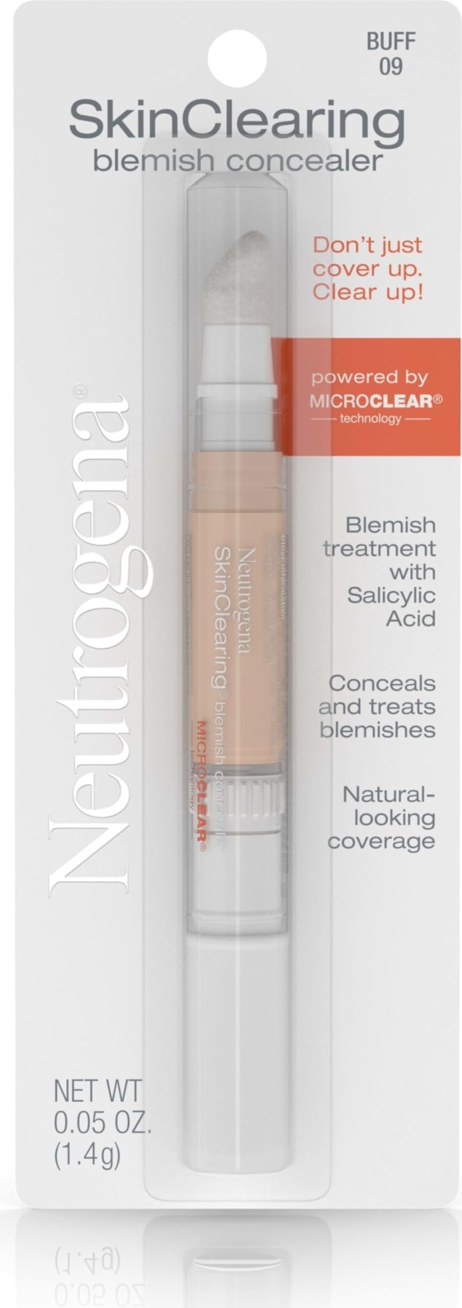 Neutrogena SkinClearing Blemish Concealer Face Makeup, Buff 09, .05 oz Neutrogena