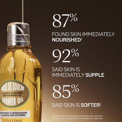 L'OCCITANE Cleansing & Softening Almond Shower Oil. 8.40 fl oz L'OCCITANE