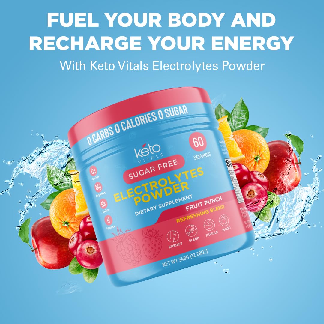 Keto Vitals Keto Electrolytes Powder | Keto-Friendly Electrolytes with Potassium, Magnesium, Sodium, Calcium | Electrolytes Sugar Free | Supplement Energy Drink Mix Keto Vitals buy australia supplements