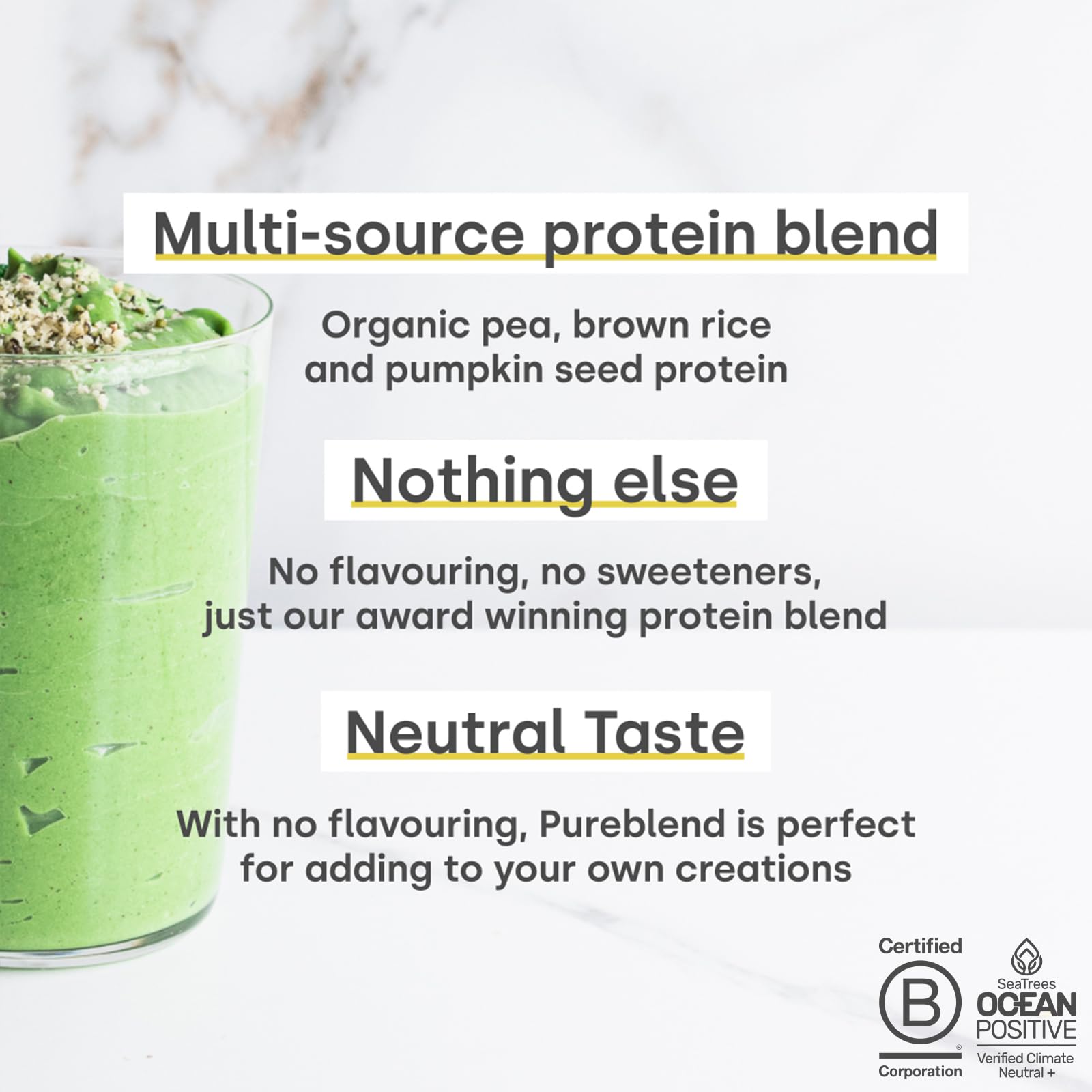 Form Pureblend Protein - Unflavoured and Unsweetened Vegan Protein Powder Form buy australia supplements
