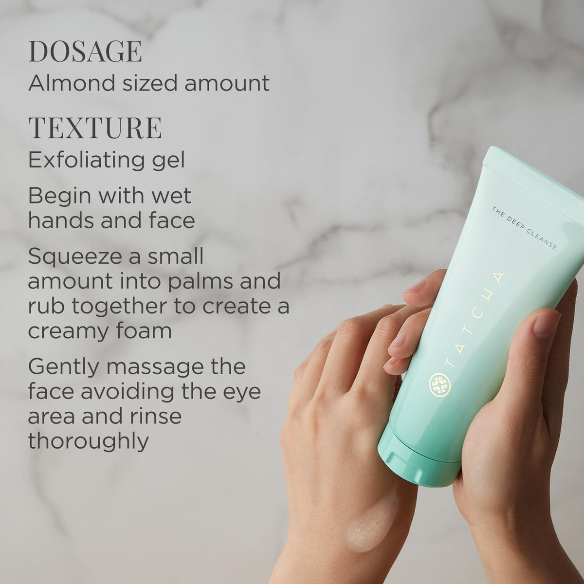 TATCHA The Deep Cleanse, Gentle Exfoliating Face Wash with Wild Rose TATCHA