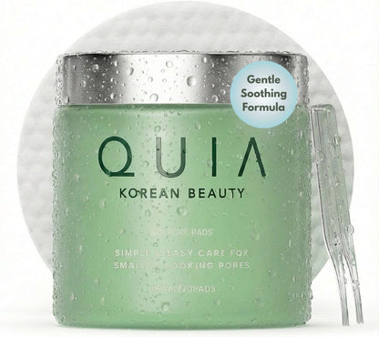 QUIA Korean Anti Aging Toner Pads- Gentle Exfoliating Soothing Formula QUIA Beauty